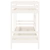 vidaXL Bunk Bed without Mattress White 90x200 cm Solid Wood Pine