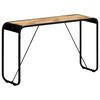 vidaXL Console Table 140x35x76 cm Solid Rough Mango Wood