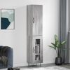vidaXL Highboard Grey Sonoma 34.5x34x180 cm Engineered Wood