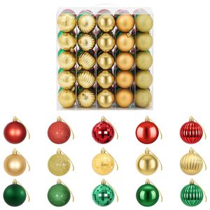 vidaXL Christmas Ball Set 75 pcs Red, Gold and Green 6 cm Polystyrene