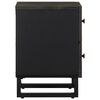 vidaXL Bedside Cabinet Black 40x33x46 cm Solid Wood Mango