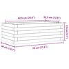 vidaXL Garden Planter White 70x40x23 cm Solid Wood Pine
