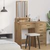 vidaXL Dressing Table Artisan Oak 50 x 41 x 140 cm Engineered Wood