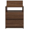 vidaXL Bedside Cabinets 2 pcs with 2 Drawers Brown Oak 40x33x60 cm