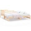 vidaXL Pull-out Day Bed without Mattress 2x(90x190) cm Solid Wood Pine