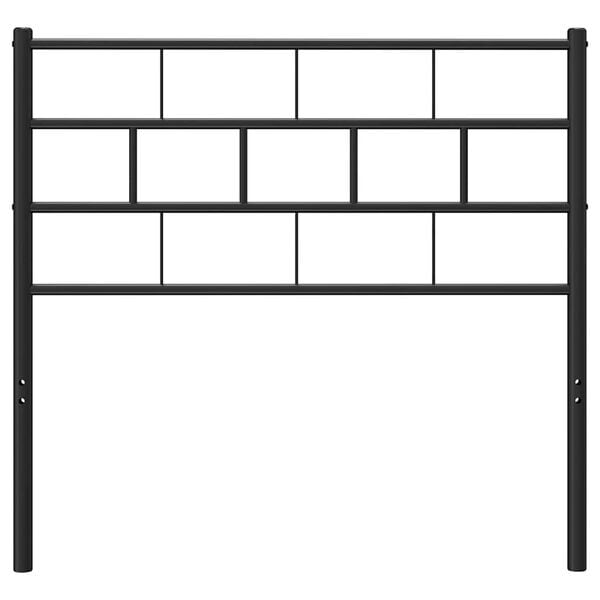 vidaXL Metal Replace Headboard Black 100 cm