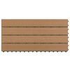 vidaXL Decking Tiles 6 pcs WPC 60x30 cm 1.08 m² Brown