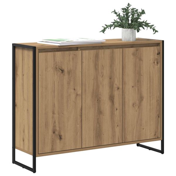 vidaXL Side Cabinet Artisian Oak 96.5 x 30 x 75 cm Engineered Wood