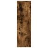 vidaXL Plant Stand 2pcs Smoked Oak 25x25x80 cm Engineered Wood