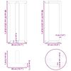 vidaXL Bar Table Legs T-Shaped&nbsp;2 pcs Anthracite 40x35x(90-91) cm Steel