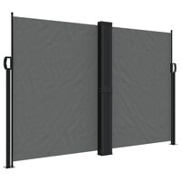 vidaXL Retractable Side Awning Anthracite 160x600 cm