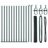 vidaXL Fence Post Green