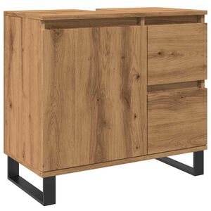 vidaXL Bathroom Sink Cabinet Artisan Oak 65x33x60 cm Engineered Wood