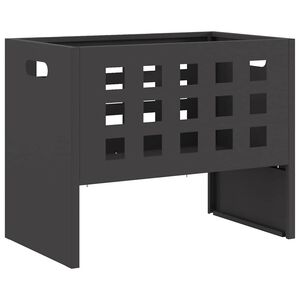 vidaXL Fire Bowl Black 50 x 30 x 40 cm Steel