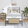 vidaXL Bed Frame without Mattress Sonoma Oak 90x200 cm Engineered Wood