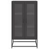 vidaXL Highboard Black 68x39x123 cm Steel