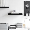 vidaXL Floating Wall Shelf Black 50x23x3.8 cm MDF