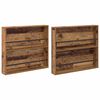 vidaXL Magazine Rack 2 pcs Old Wood 80 x 12 x 70 cm Engineered Wood