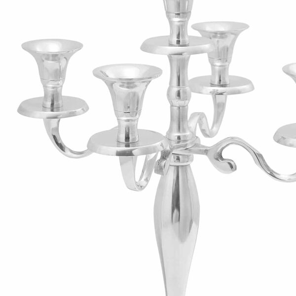 vidaXL Candle Holder Silver 29 x 29 x 29 cm Aluminium