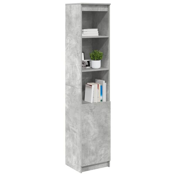 vidaXL Highboard Concrete Grey 37.5x35x180 cm Engineered Wood