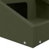 vidaXL Deer Feeder Olive Green 28 x 30 x 80 cm Cold-Rolled Steel
