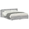 vidaXL Bed Frame with Storage Grey Sonoma 200 x 200 cm Engineered Wood