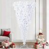 vidaXL Artificial Christmas Tree with Stand White 240 cm PVC and Steel