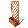 vidaXL Planter | Brown | Solid wood | 70 x 30 x 135 cm | Planters