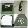 vidaXL Family Tent Tunnel 8-Person Green Waterproof