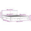 vidaXL Bed Frame without Mattress Smoked Oak 200x200 cm
