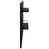 vidaXL Wall-Mounted Coat Rack with Shelf Black Oak 90 x 10 x 50 cm
