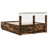 vidaXL Bed Frame Smoked Oak 150 x 200 cm Engineered Wood