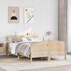 vidaXL Bed Frame without Mattress 120x190 cm Small Double Solid Wood Pine