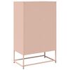 vidaXL Highboard Pink 68x39x111.5 cm Steel