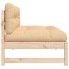 vidaXL Middle Sofa 120x80 cm Solid Wood Pine