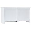 vidaXL Sideboard Handmade White 140x30x70 cm Solid Acacia Wood
