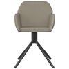 vidaXL Swivel Dining Chairs 2 pcs Light Grey Velvet