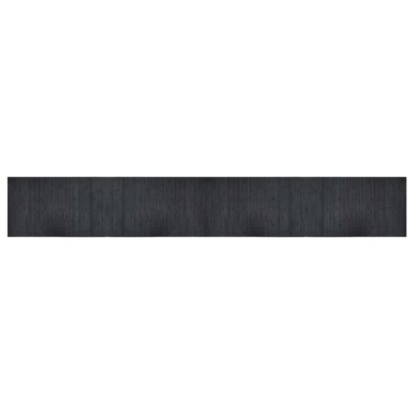 vidaXL Rug Rectangular Grey 60x400 cm Bamboo