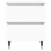 vidaXL Bedside Cabinet White 40x35x50 cm Engineered Wood