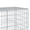 vidaXL Gabion Basket with Cover 600x100x100 cm Galvanised Iron
