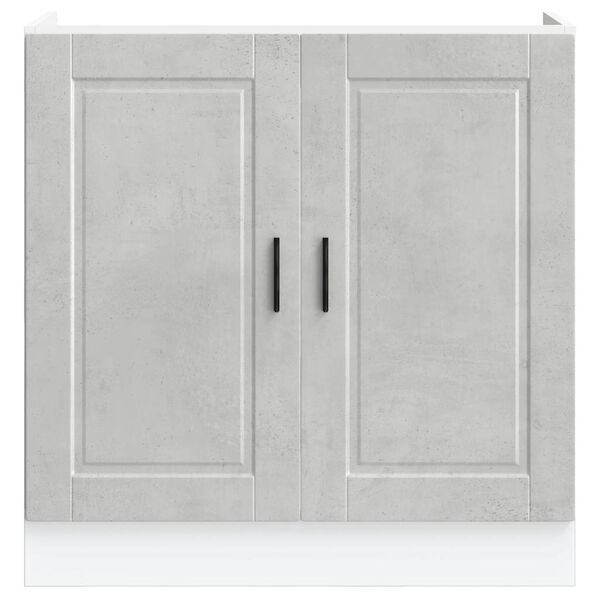 vidaXL Sink Base Cabinet&nbsp;"Porto" Concrete Grey 80x46x81.5 cm&nbsp;Engineered Wood