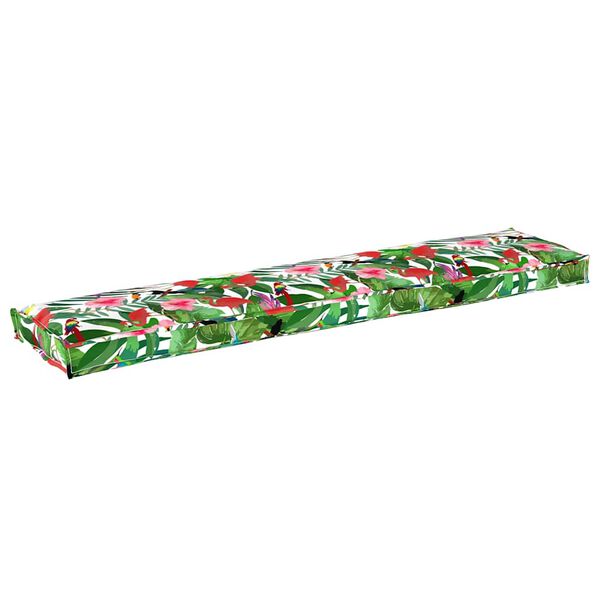 vidaXL Pallet Cushion Tropical jungle 180 x 40 x 8 cm Oxford fabric
