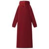 vidaXL Blanket Hoodie Bordeaux Red 130 x 82 cm Fleece and Flannel
