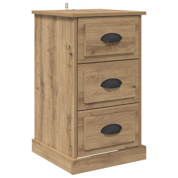 vidaXL Bedside Cabinet Artisan Oak 39 x 39 x 67.5 cm Engineered Wood