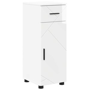 vidaXL Bathroom Cabinet High Gloss White 30 x 35 x 80 cm