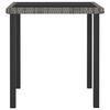 vidaXL Garden Dining Table Grey 70x70x73 cm Poly Rattan