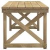 vidaXL 3 Piece Garden Dining Set Impregnated Solid Wood Pine