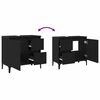 vidaXL Bathroom Cabinet Black Oak 65 x 33 x 60 cm Engineered Wood