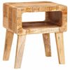 vidaXL End Table with Shelf Brown 40 x 32 x 46 cm Solid Mango Wood