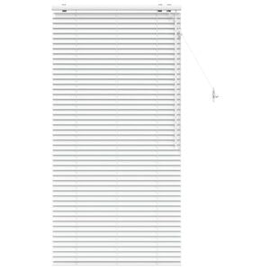 vidaXL Venetian Blind White 80 x 160 cm 35 mm Solid Paulownia Wood